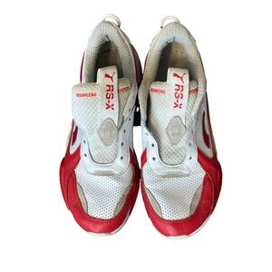 Puma RS-X Running System Mens White Red Chunky Sneakers 374486-03 Size 11
